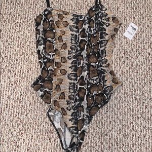 Snake Print Bodysuit